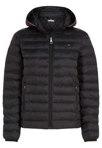 Chaqueta Negra Acolchada Con Logo Bordado Tommy Hilfiger Tommy Hilfiger