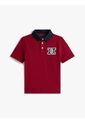 Polo Rojo Manga Corta Con Logo Gráfico Tommy Hilfiger de Tommy Hilfiger