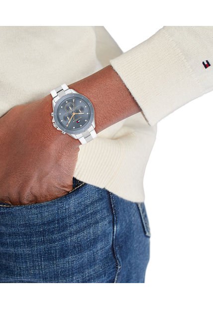 Reloj Azul De Tommy Hilfiger Para Mujer Gris Tommy Hilfiger