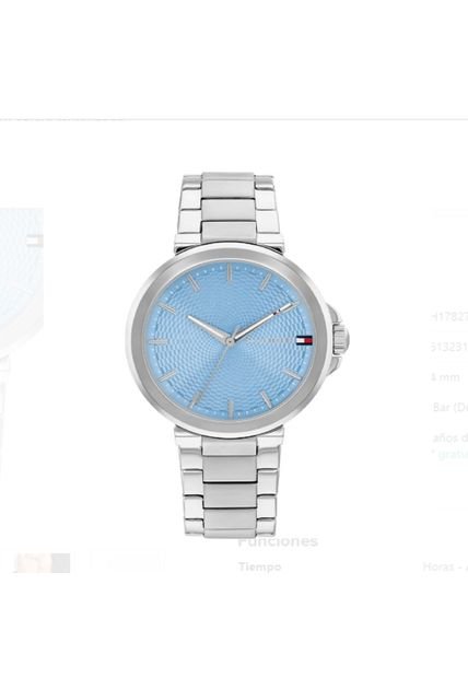 Reloj Tommy Hilfiger Modelo 1782777 Plateado Mujer
