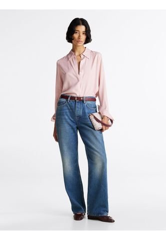 Camisa Rosa De Corte Amplio Y Tapeta Oculta Tommy Hilfiger Tommy Hilfiger