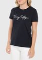 Camiseta Azul Oscuro-Blanco Tommy Hilfiger de Tommy Hilfiger