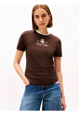 Camiseta Marrón Varsity De Corte Slim Tommy Hilfiger Tommy Hilfiger