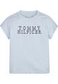 Camiseta Con Logo De Rayas Náuticas Niña Celeste Tommy Hilfiger de Tommy Hilfiger