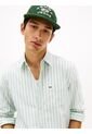 Camisa Verde Oxford De Rayas Tommy Jeans de Tommy Hilfiger