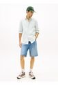 Camisa Verde Oxford De Rayas Tommy Jeans de Tommy Hilfiger