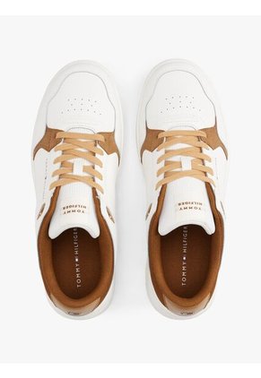 Tenis Blanco Texturizados Con Suela Dentada Tommy Hilfiger