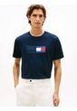 Camiseta Azul De Punto Con Cuello Redondo Tommy Hilfiger de Tommy Hilfiger