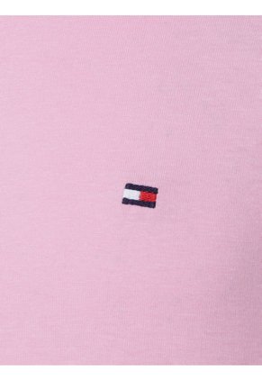 Camiseta De Corte Regular En Algodón Hombre Rosa Tommy Hilfiger