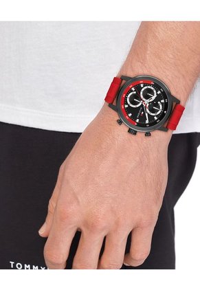 Reloj Tommy Hilfiger Modelo 1792178 Rojo Hombre
