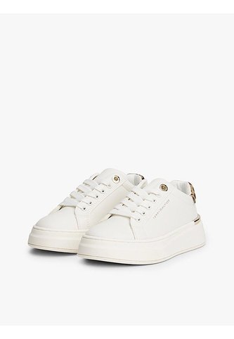 Tenis Blanco Para Niña De Corte Bajo Con Cordones Tommy Hilfiger Tommy Hilfiger