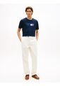 Camiseta Azul De Punto Con Cuello Redondo Tommy Hilfiger de Tommy Hilfiger