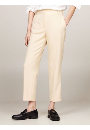 Pantalón Beige Chino De Pierna Recta Y Corte Slim Tommy Hilfiger