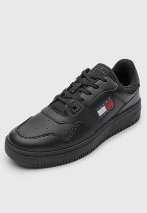 Tenis Lifestyle Tommy Hilfiger Retro Basket Negro