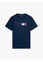 Camiseta Azul De Punto Con Cuello Redondo Tommy Hilfiger de Tommy Hilfiger
