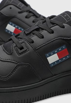 Tenis Lifestyle Tommy Hilfiger Retro Basket Negro
