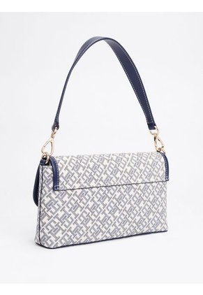 Bolso Azul Mensajero TH Monoplay Con Solapa Tommy Hilfiger