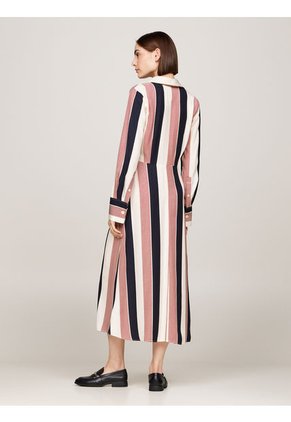 Vestido Multicolor Largo Global Stripe Tommy Hilfiger