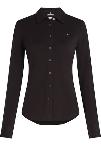 Camisa Negra De Piqué 1985 De Corte Slim Tommy Hilfiger Tommy Hilfiger