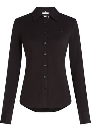 Camisa Negra De Piqué 1985 De Corte Slim Tommy Hilfiger