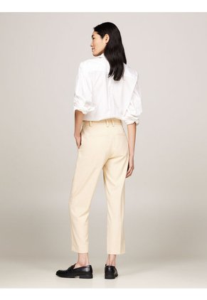 Pantalón Beige Chino De Pierna Recta Y Corte Slim Tommy Hilfiger