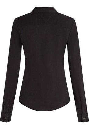 Camisa Negra De Piqué 1985 De Corte Slim Tommy Hilfiger