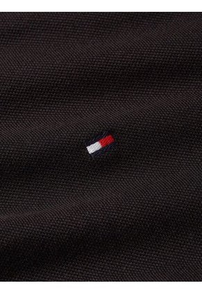 Camisa Negra De Piqué 1985 De Corte Slim Tommy Hilfiger