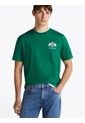Camiseta Verde Con Logo Bordado Tommy Hilfiger de Tommy Hilfiger