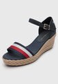 Sandalia Tacón Corrido TOMMY HILFIGER Shimmery Ribbon Azul de Tommy Hilfiger