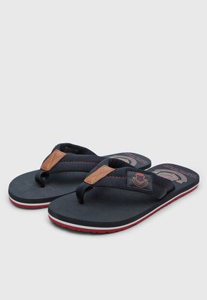 Sandalias Flip Flop Tommy Hilfiger Patch Azul