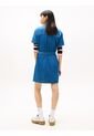 Minivestido Azul Camisero De Chambray Con Cinturón Tommy Jeans de Tommy Hilfiger