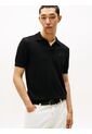 Polo Negro Essential Manga Corta Con Logo Tommy Hilfiger de Tommy Hilfiger