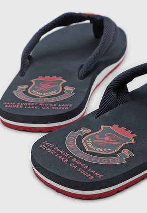 Sandalias Flip Flop Tommy Hilfiger Patch Azul