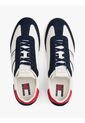 Tenis Negro Retro Con Cuero Tommy Hilfiger de Tommy Hilfiger