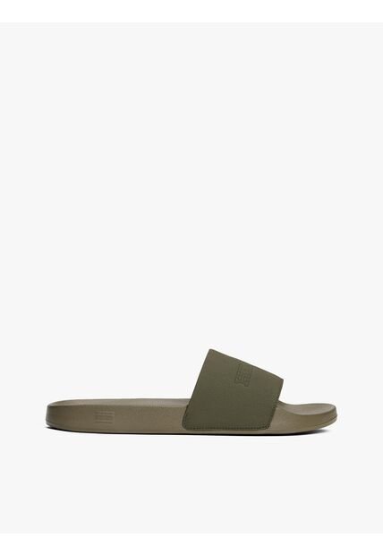Sandalias Verde De Piscina Con Logo Tonal Tommy Hilfiger