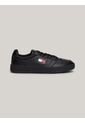 Tenis Negro De Cuero Color Block Tommy Hilfiger de Tommy Hilfiger