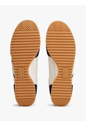 Tenis Negro Retro Con Cuero Tommy Hilfiger