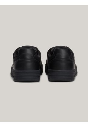 Tenis Negro De Cuero Color Block Tommy Hilfiger