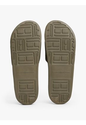 Sandalias Verde De Piscina Con Logo Tonal Tommy Hilfiger