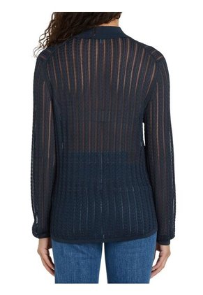 Saco Azul Rayon Cable Tipo Polo Tommy Hilfiger