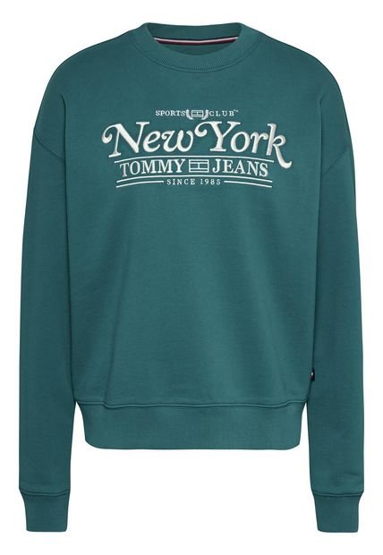 Saco Verde Universitario De Corte Holgado Tommy Jeans