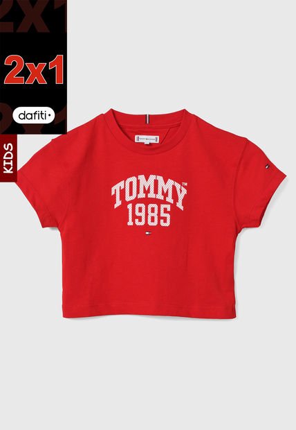 Camiseta Rojo-Blanco Tommy Hilfiger