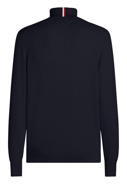 Saco Azul De Cuello Alto Y Cierre De Cremallera Tommy Hilfiger