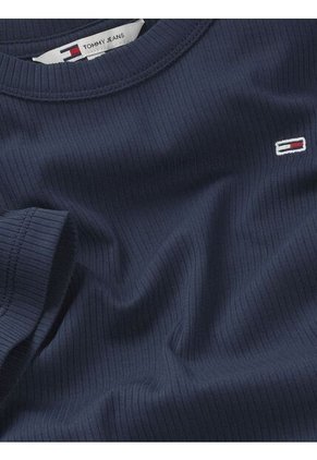 Vestido Multicolor Ajustado Midi Acanalado Tommy Jeans