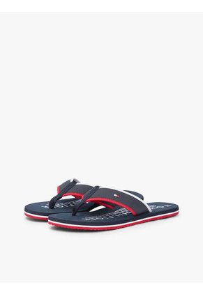 Sandalias Azul Para Playa Con Logo Tommy Hilfiger