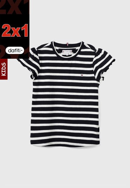 Camiseta Azul-Marfil Tommy Hilfiger