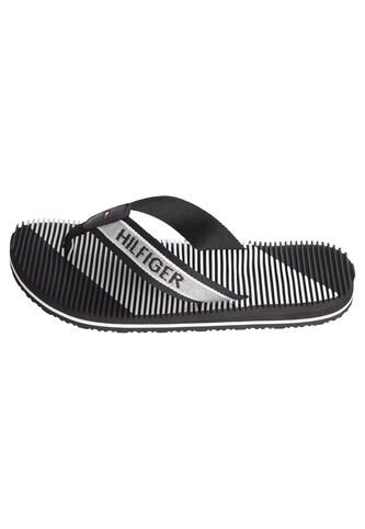 Sandalias Negro Con Logo Tommy Hilfiger Tommy Hilfiger
