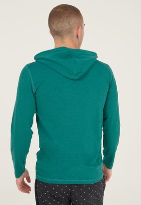 Hoodie Verde-Blanco Tommy Hilfiger Sleepwear