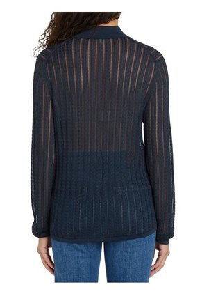 Saco Azul Rayon Cable Tipo Polo Tommy Hilfiger