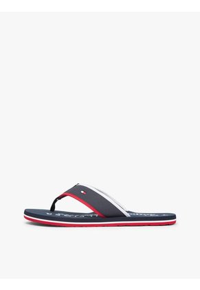 Sandalias Azul Para Playa Con Logo Tommy Hilfiger